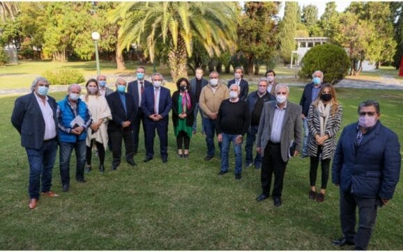 Alberto Fernández recibió a la CGT en Olivos